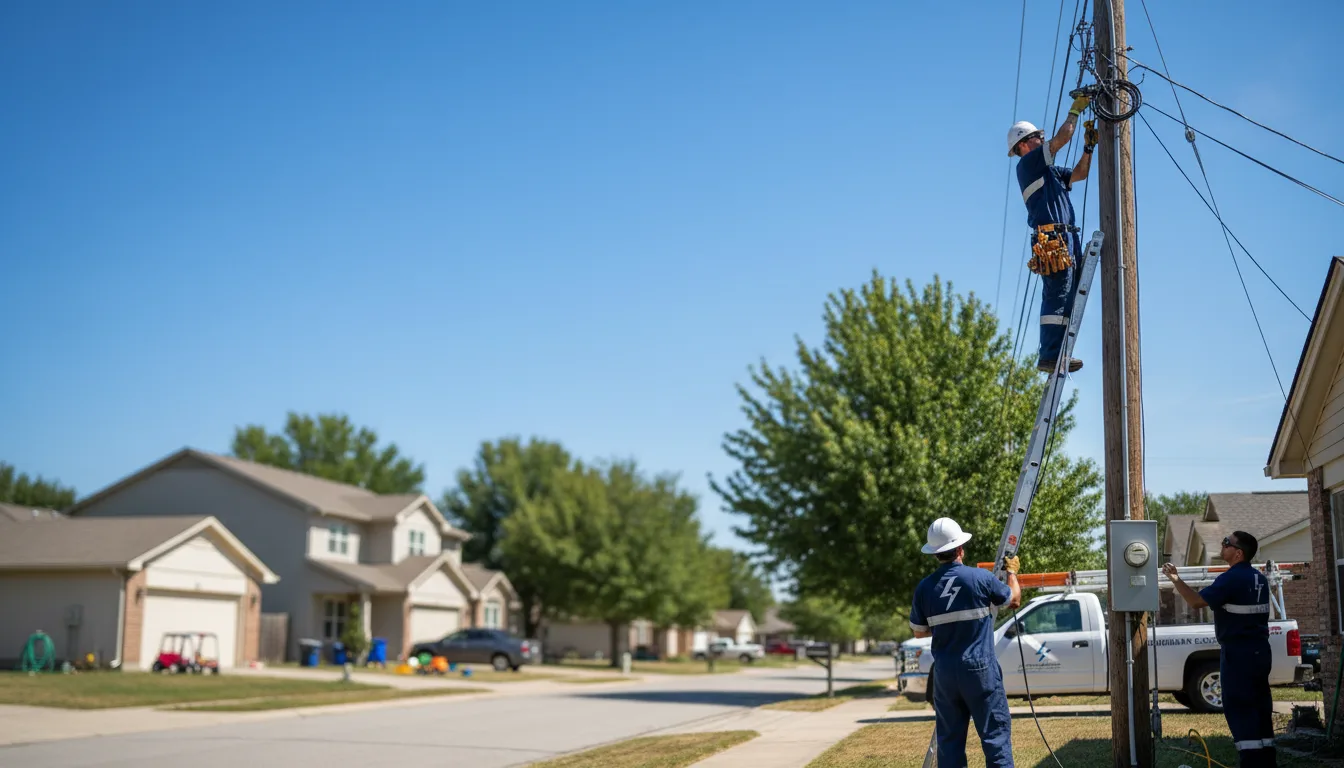 Residential electrician providing installation services in Ecleto, TX